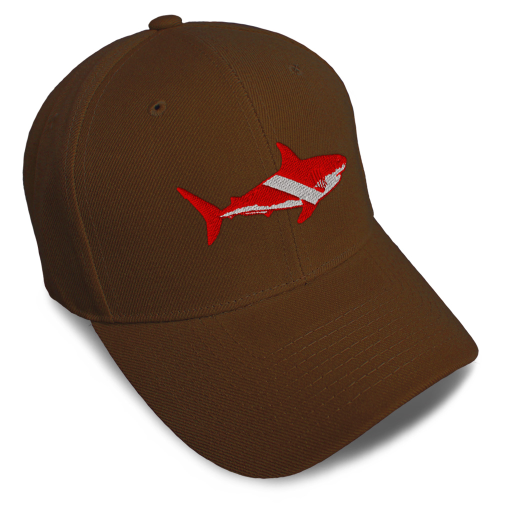 Baseball Cap Scuba Diving Flag Shark Embroidery Dad Hats for Men & Women 1 Size - Picture 8 of 41