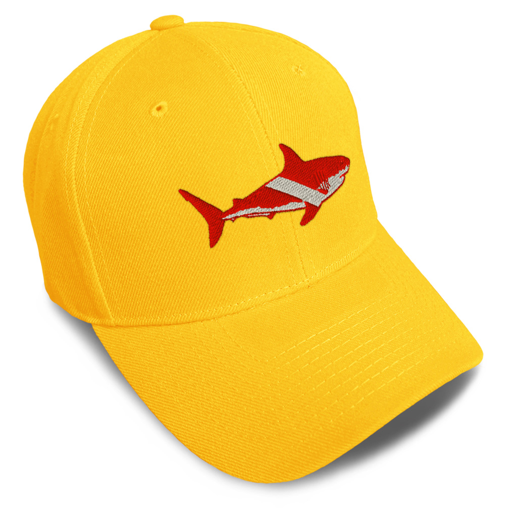 Baseball Cap Scuba Diving Flag Shark Embroidery Dad Hats for Men & Women 1 Size - Picture 40 of 41