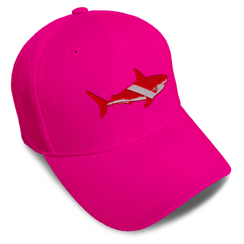 Baseball Cap Scuba Diving Flag Shark Embroidery Dad Hats for Men & Women 1 Size - Picture 14 of 41