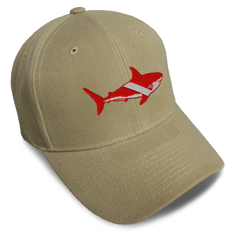 Baseball Cap Scuba Diving Flag Shark Embroidery Dad Hats for Men & Women 1 Size - Picture 16 of 41