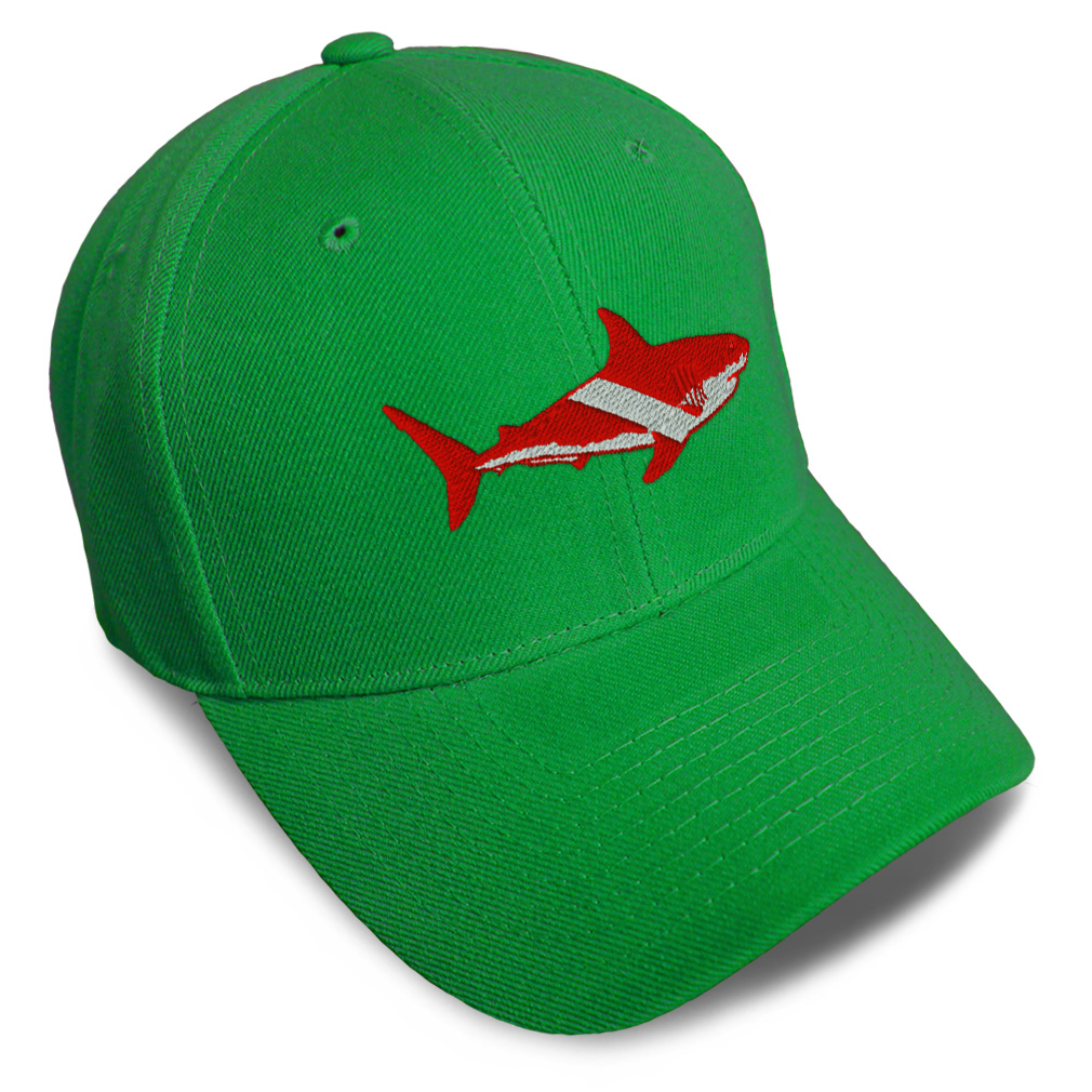 Baseball Cap Scuba Diving Flag Shark Embroidery Dad Hats for Men & Women 1 Size - Picture 18 of 41