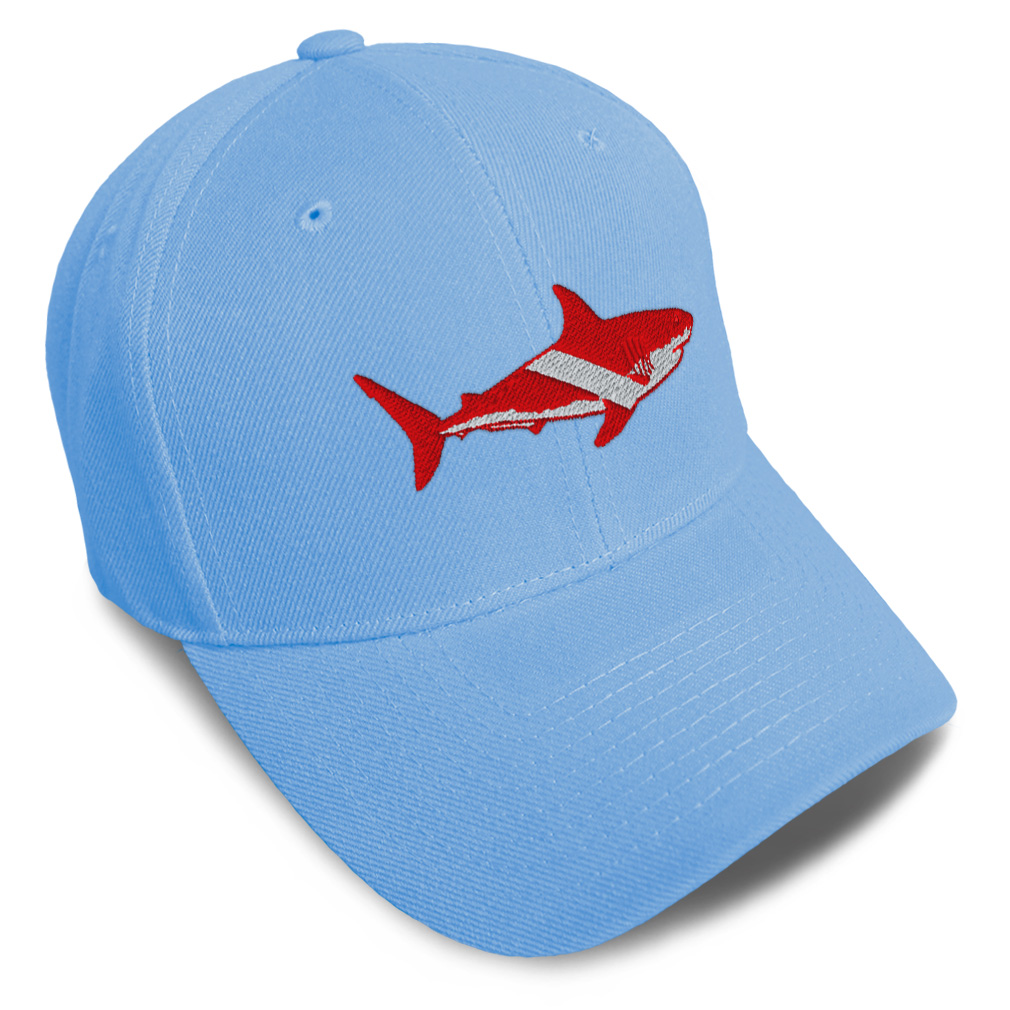 Baseball Cap Scuba Diving Flag Shark Embroidery Dad Hats for Men & Women 1 Size - Picture 20 of 41