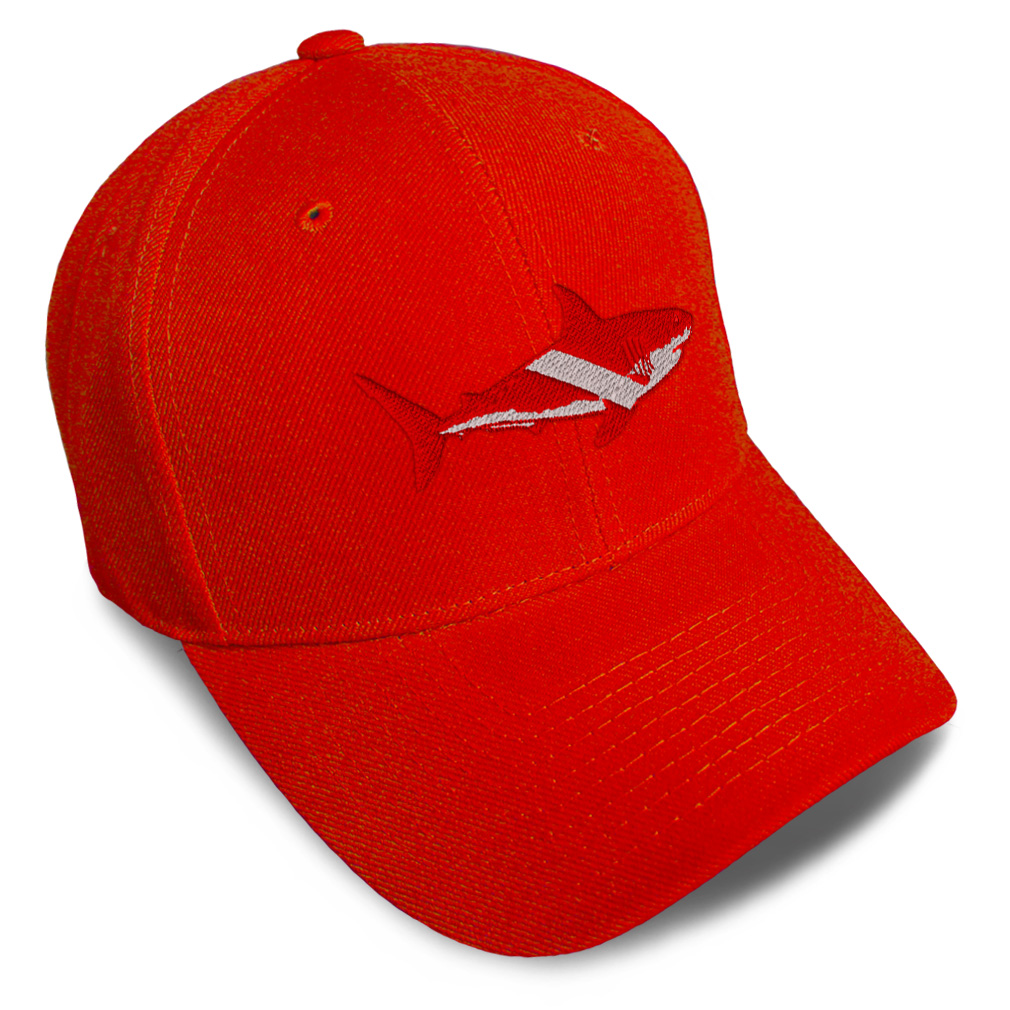 Baseball Cap Scuba Diving Flag Shark Embroidery Dad Hats for Men & Women 1 Size - Picture 28 of 41