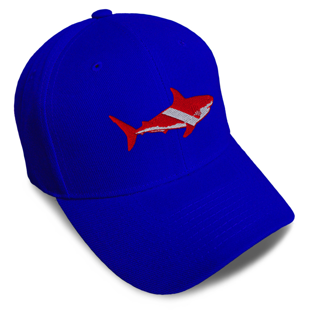 Baseball Cap Scuba Diving Flag Shark Embroidery Dad Hats for Men & Women 1 Size - Picture 30 of 41