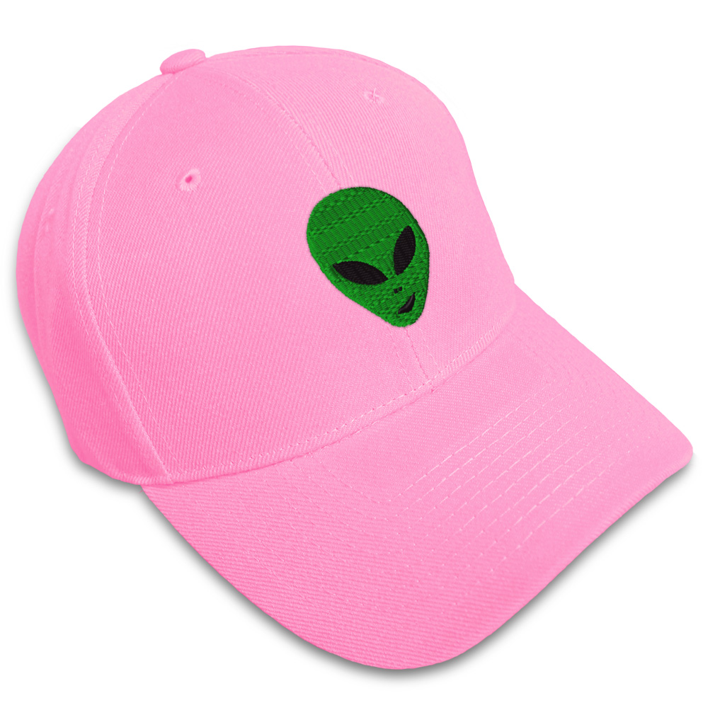 Baseball Cap Green Happy Alien Face Embroidery Dad Hats for Men & Women ...
