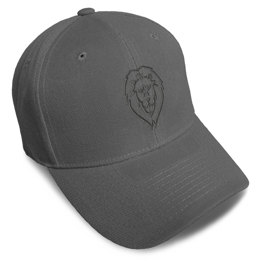 Baseball Cap Lion Face Monotone B Embroidery Dad Hats for Men & Women 1 Size - Picture 38 of 41