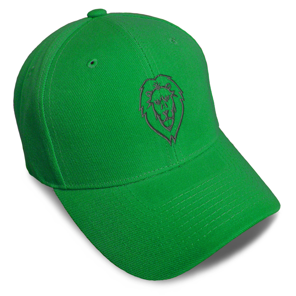 Baseball Cap Lion Face Monotone B Embroidery Dad Hats for Men & Women 1 Size - Picture 18 of 41