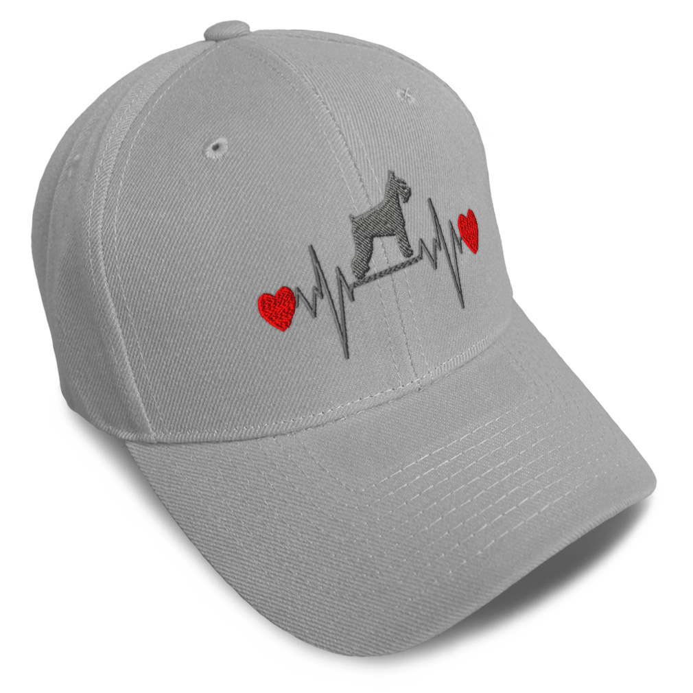 Baseball Cap Dog Schnauzer Lifeline Embroidery Dad Hats for Men & Women 1 Size - Picture 12 of 41