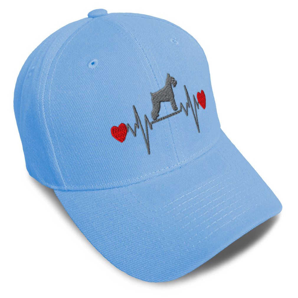 Baseball Cap Dog Schnauzer Lifeline Embroidery Dad Hats for Men & Women 1 Size - Picture 20 of 41
