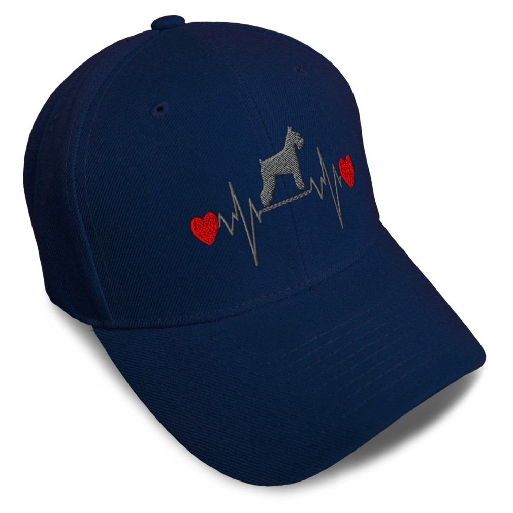 Baseball Cap Dog Schnauzer Lifeline Embroidery Dad Hats for Men & Women 1 Size - Picture 22 of 41