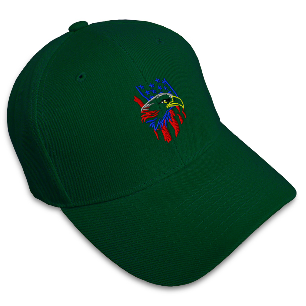Baseball Cap Patriotic Usa Eagle Face 