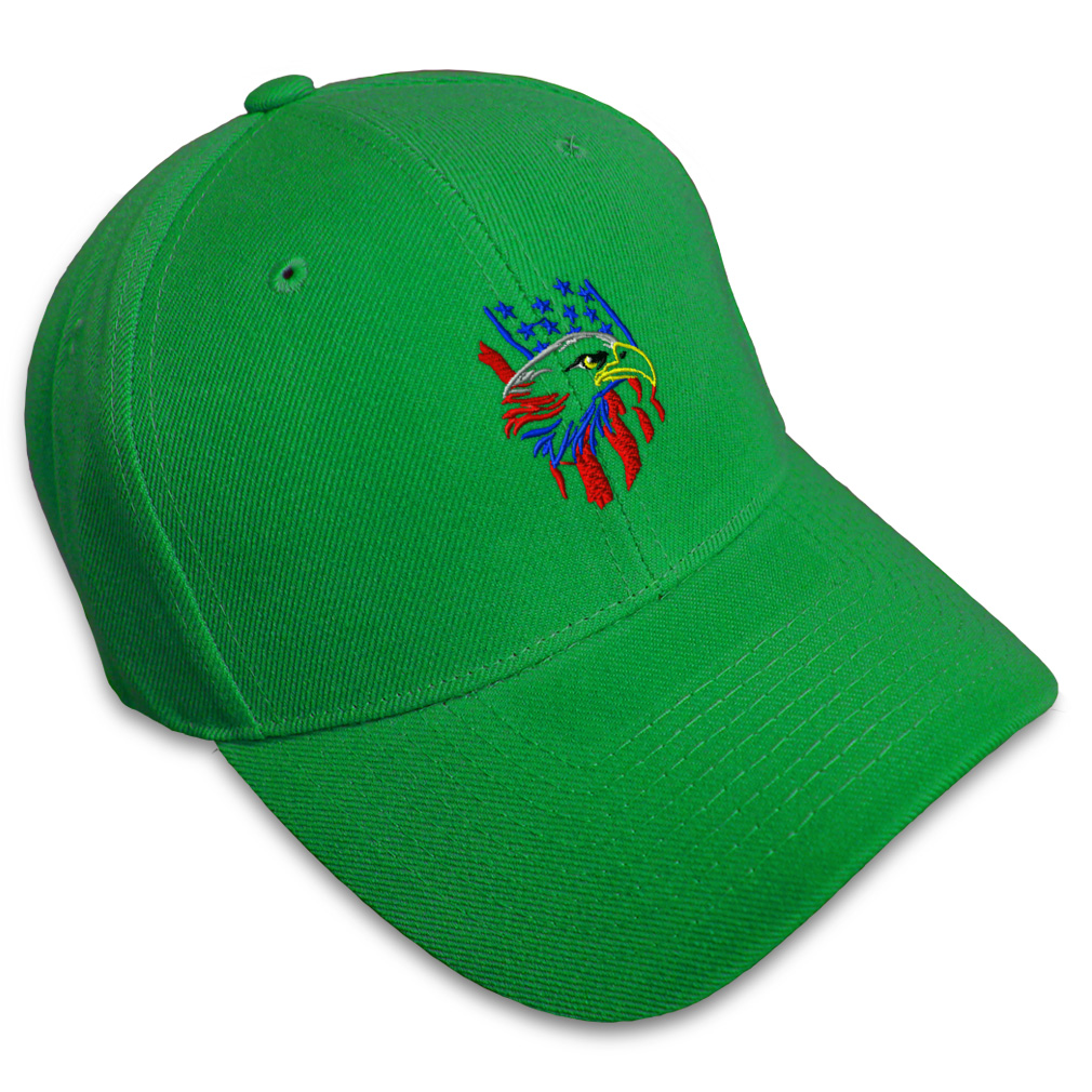 Baseball Cap Patriotic Usa Eagle Face 