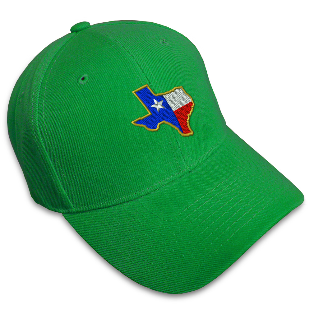 Baseball Cap Texas State Flag Map A Embroidery Dad Hats for Men & Women 1 Size - Picture 18 of 41