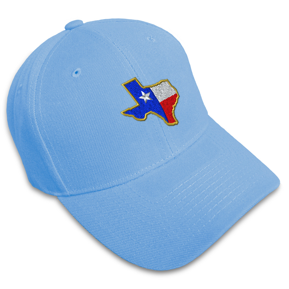 Baseball Cap Texas State Flag Map A Embroidery Dad Hats for Men & Women 1 Size - Picture 20 of 41