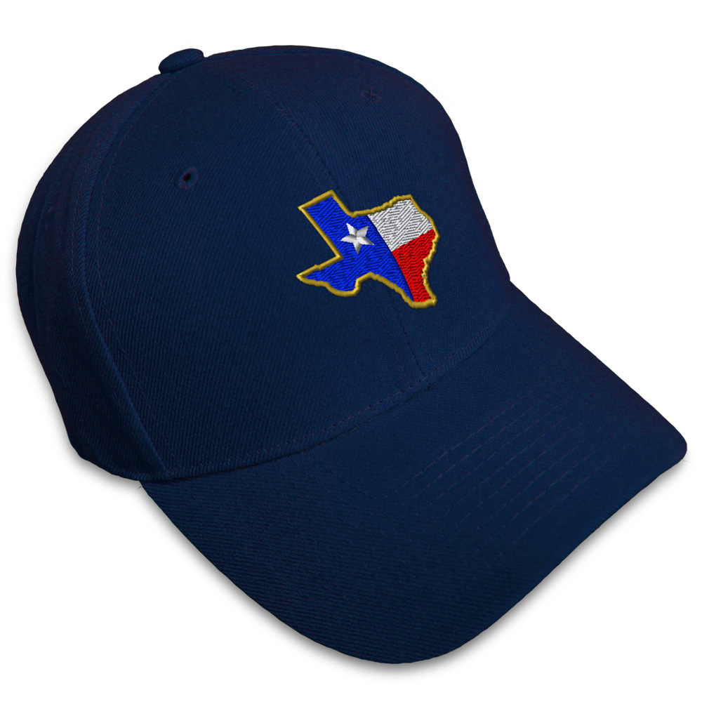 Baseball Cap Texas State Flag Map A Embroidery Dad Hats for Men & Women 1 Size - Picture 22 of 41