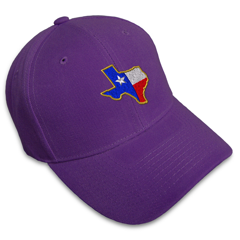 Baseball Cap Texas State Flag Map A Embroidery Dad Hats for Men & Women 1 Size - Picture 26 of 41