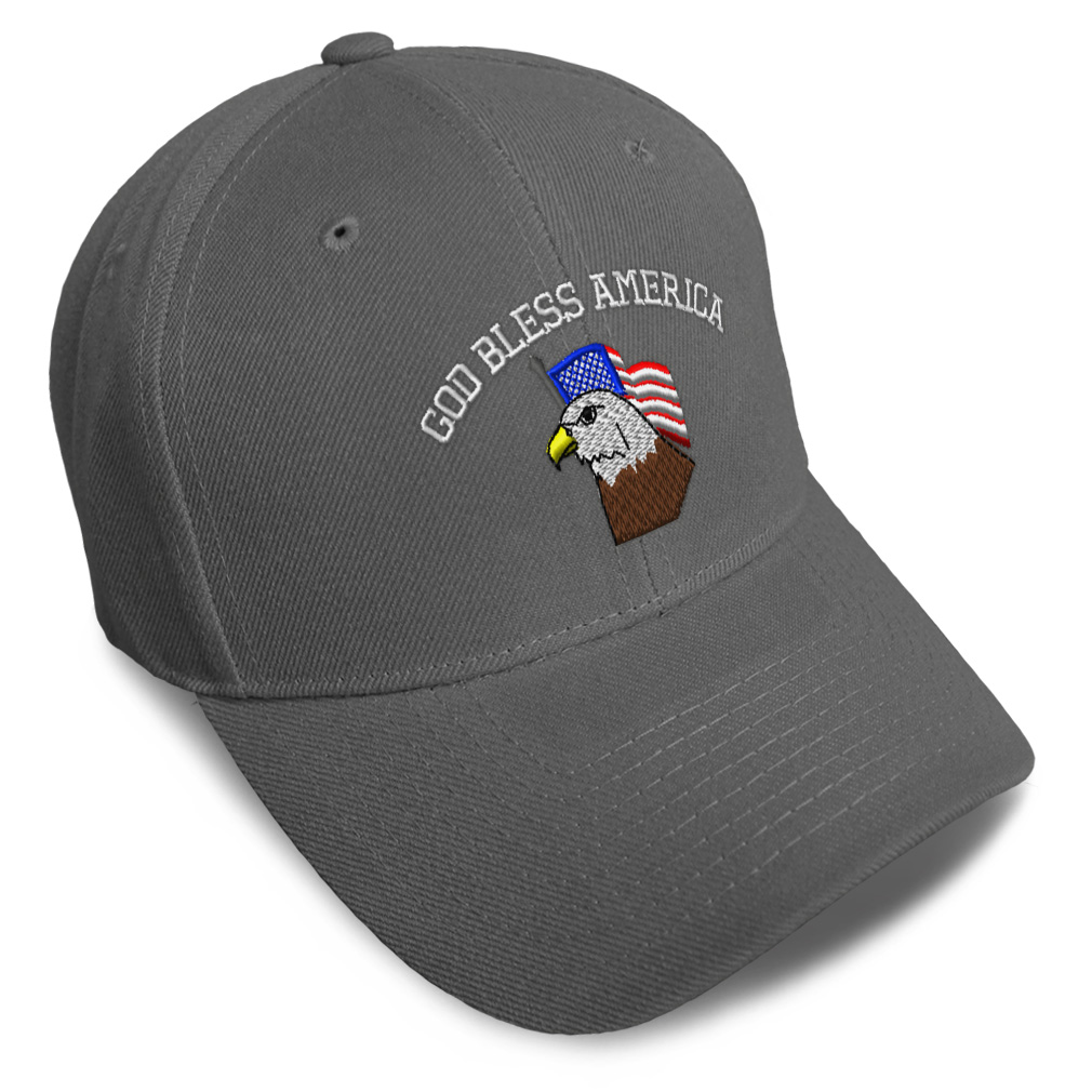 Baseball Cap U.S. Flag God Bless America Embroidery Dad Hats for Men & Women - Picture 38 of 41