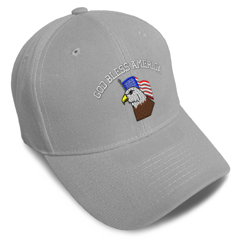 Baseball Cap U.S. Flag God Bless America Embroidery Dad Hats for Men & Women - Picture 12 of 41