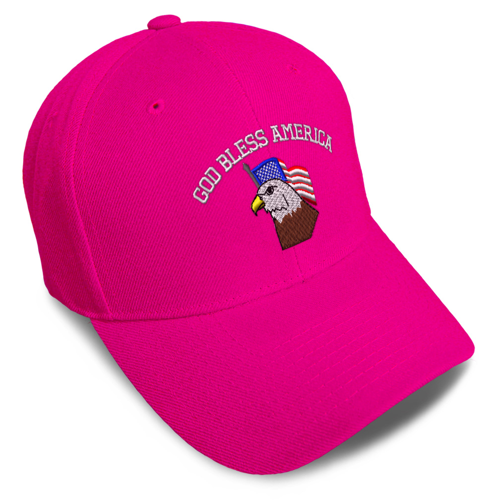 Baseball Cap U.S. Flag God Bless America Embroidery Dad Hats for Men & Women - Picture 14 of 41