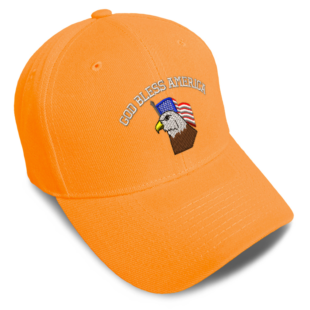 Baseball Cap U.S. Flag God Bless America Embroidery Dad Hats for Men & Women - Picture 24 of 41