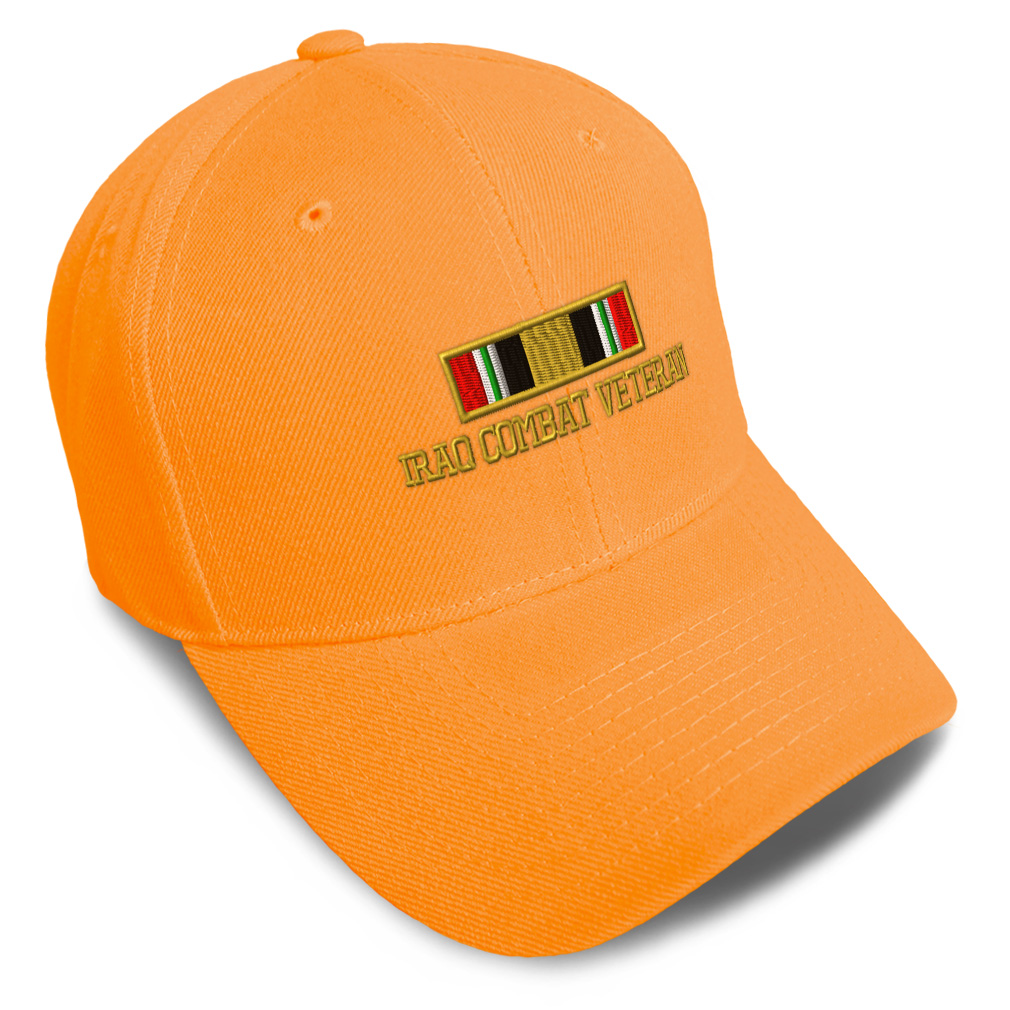 Baseball Cap Iraq Combat War Veteran Flag Embroidery Dad Hats for Men & Women - Picture 24 of 41