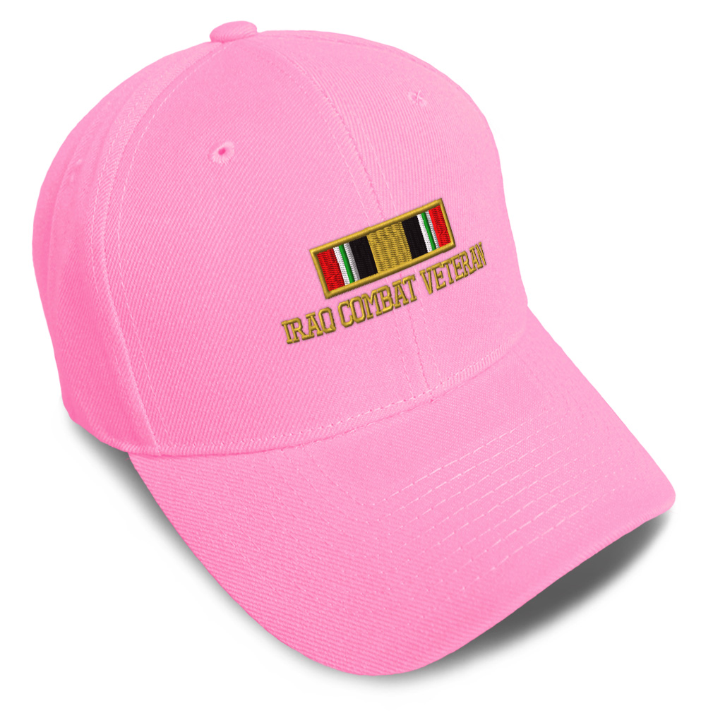 Baseball Cap Iraq Combat War Veteran Flag Embroidery Dad Hats for Men & Women - Picture 32 of 41