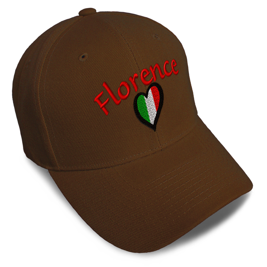 Baseball Cap Italy Heart Flag Italia Florence Embroidery  display picture 1