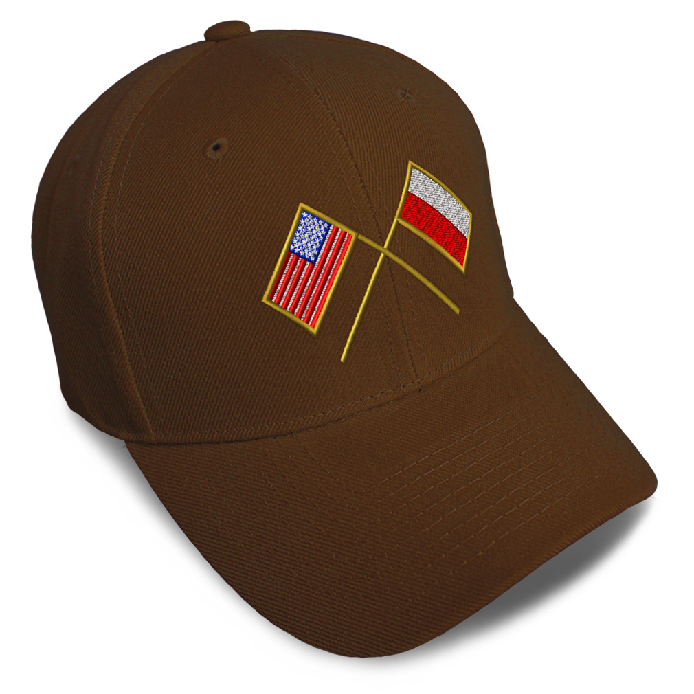 Baseball Cap Usa American Flag and Polish Poland Flag Dad Hats for Men & Women - Picture 8 of 41