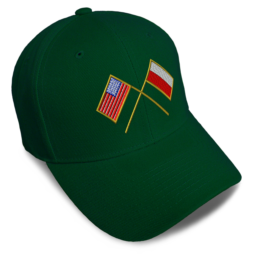 Baseball Cap Usa American Flag and Polish Poland Flag Dad Hats for Men & Women - Picture 10 of 41