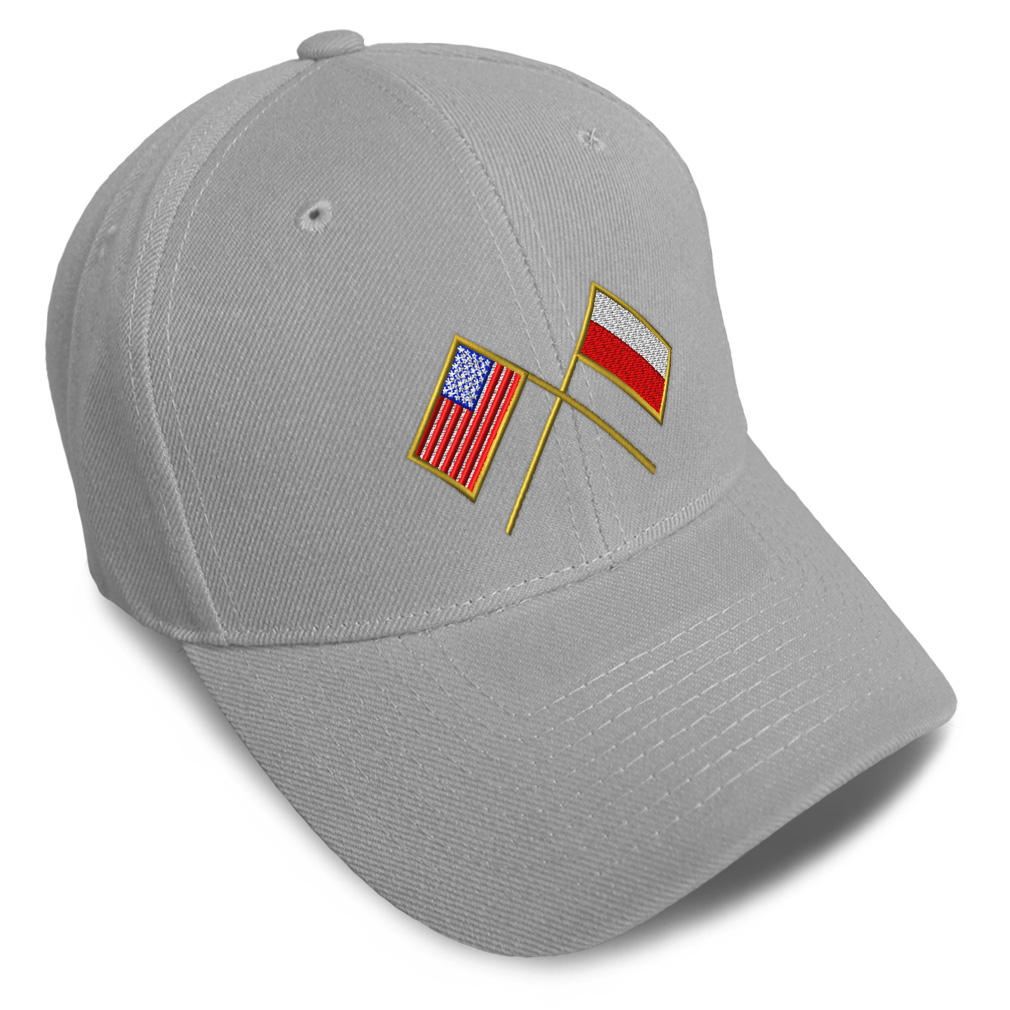 Baseball Cap Usa American Flag and Polish Poland Flag Dad Hats for Men & Women - Picture 12 of 41