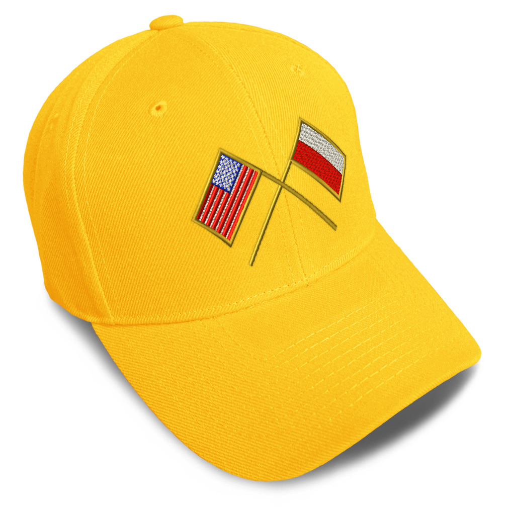 Baseball Cap Usa American Flag and Polish Poland Flag Dad Hats for Men & Women - Picture 40 of 41