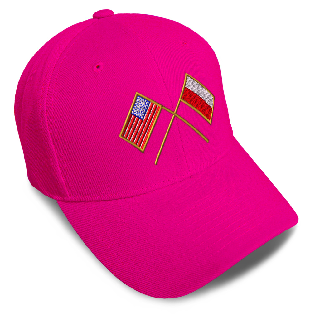 Baseball Cap Usa American Flag and Polish Poland Flag Dad Hats for Men & Women - Picture 14 of 41