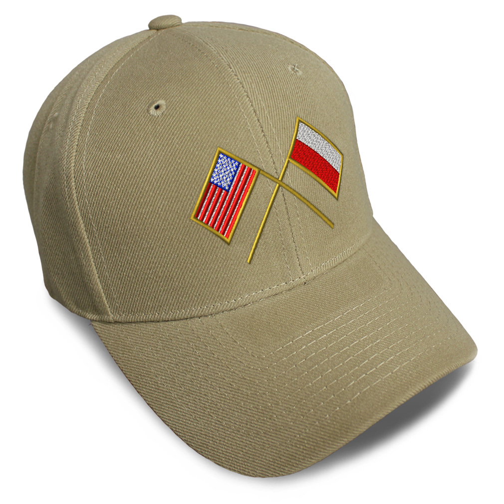 Baseball Cap Usa American Flag and Polish Poland Flag Dad Hats for Men & Women - Picture 16 of 41