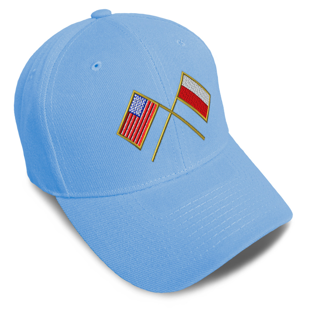 Baseball Cap Usa American Flag and Polish Poland Flag Dad Hats for Men & Women - Picture 20 of 41