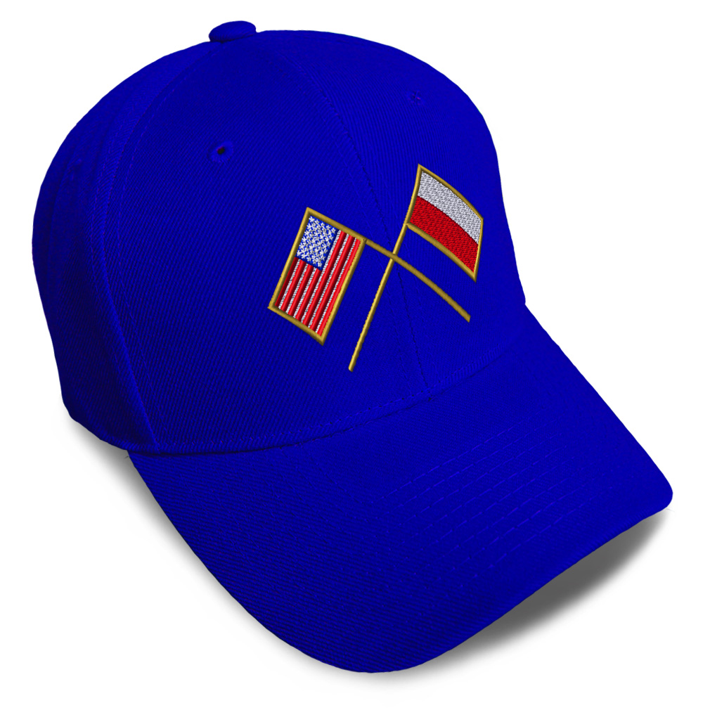 Baseball Cap Usa American Flag and Polish Poland Flag Dad Hats for Men & Women - Picture 30 of 41