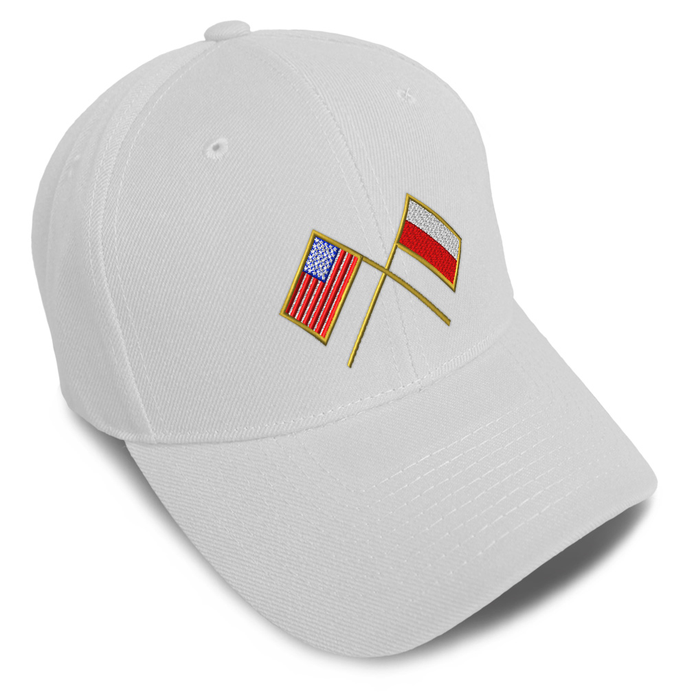 Baseball Cap Usa American Flag and Polish Poland Flag Dad Hats for Men & Women - Picture 34 of 41