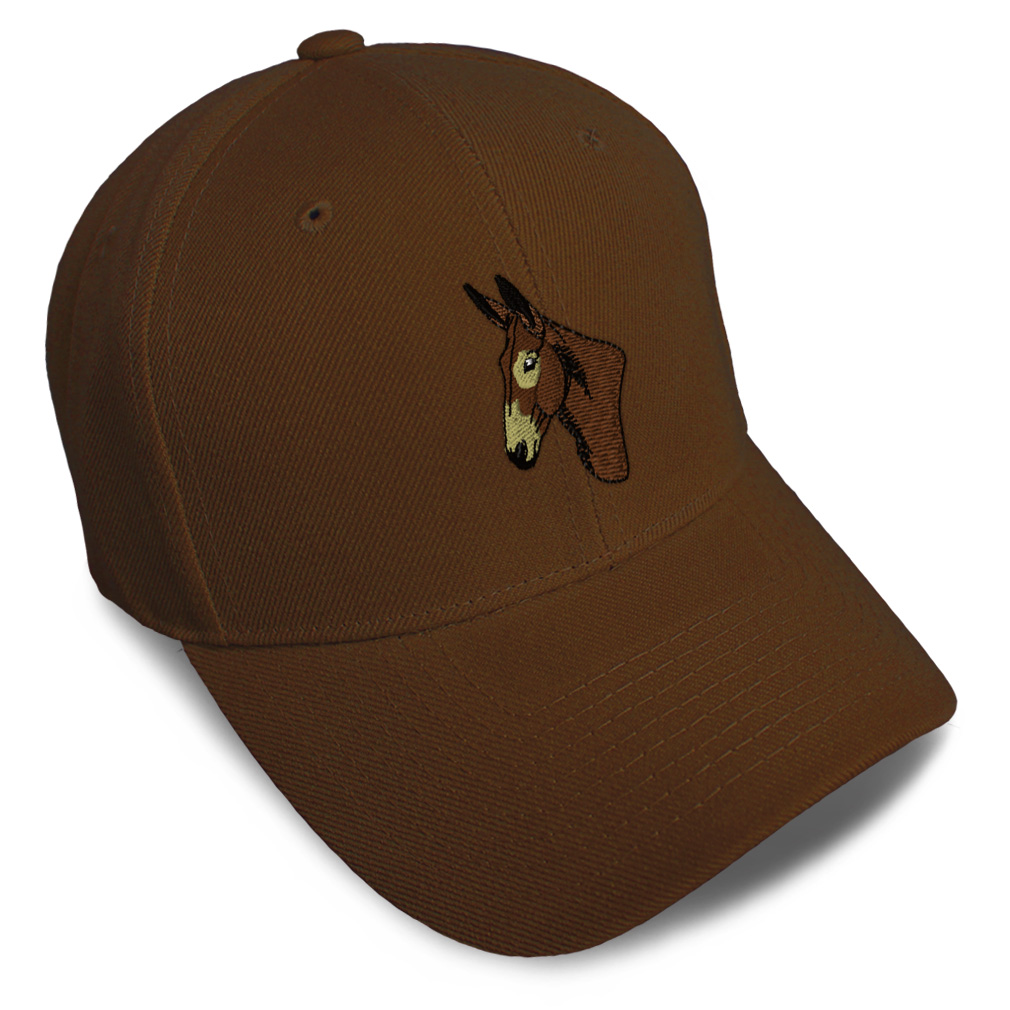Baseball Cap Western Horse Donkey Head Acrylic Dad Hats for Men & Women 1 Size - Picture 8 of 41