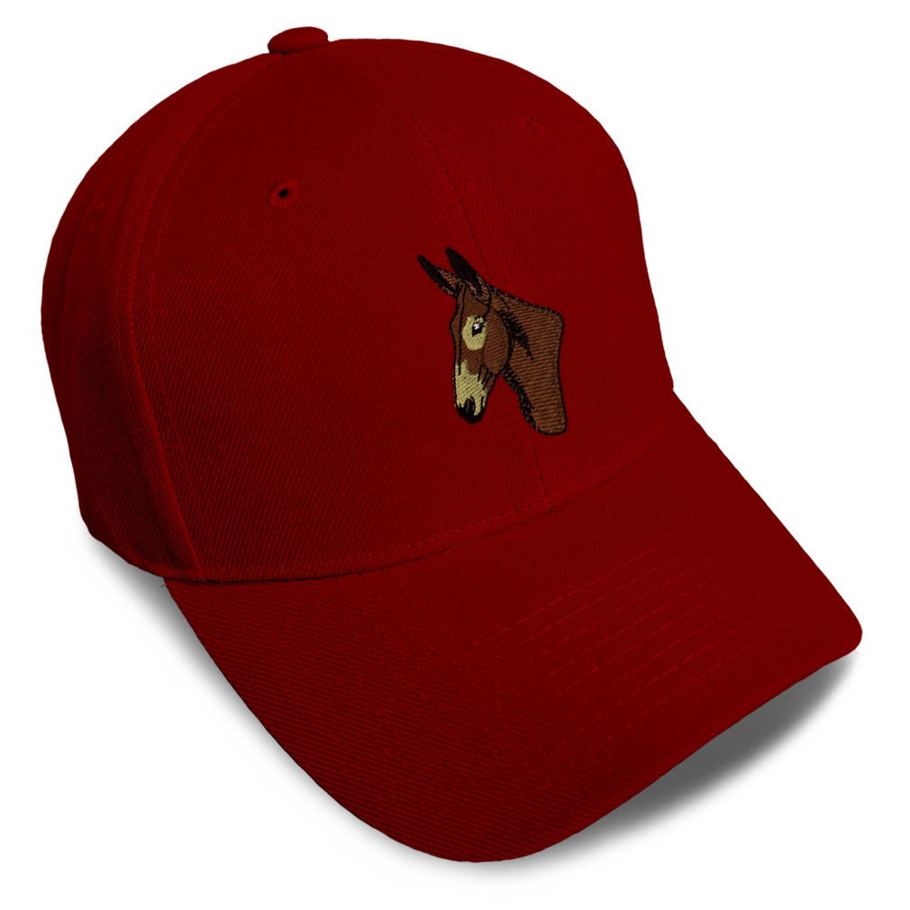 Baseball Cap Western Horse Donkey Head Acrylic Dad Hats for Men & Women 1 Size - Picture 36 of 41