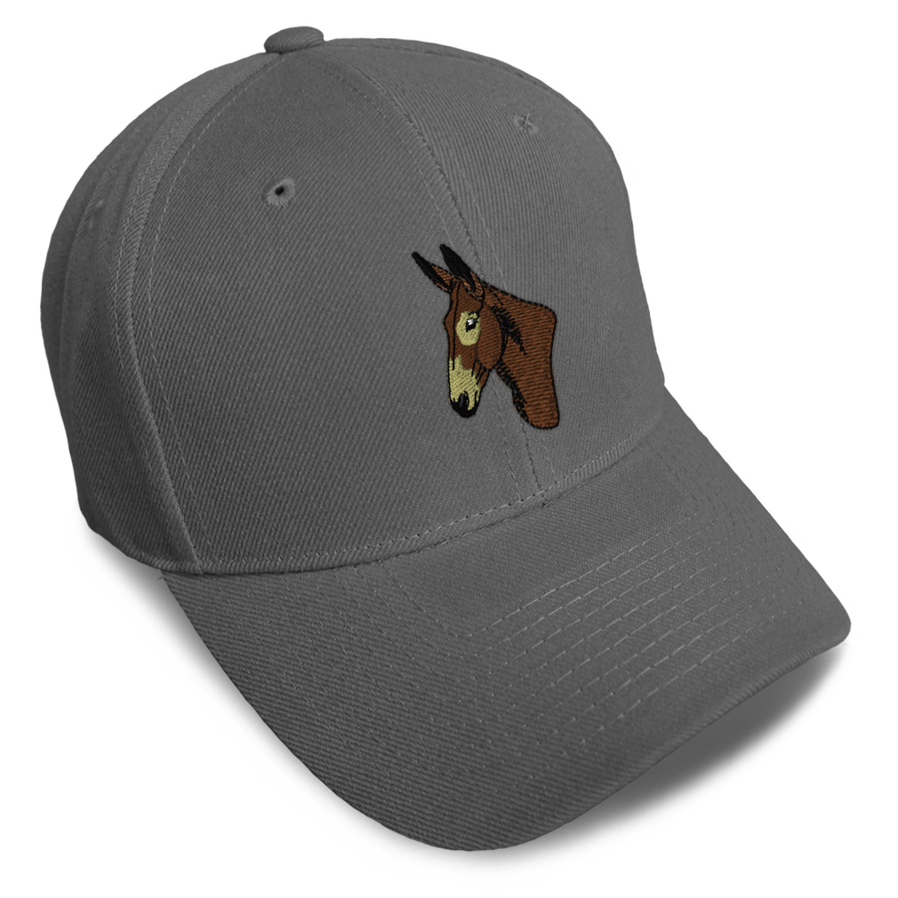 Baseball Cap Western Horse Donkey Head Acrylic Dad Hats for Men & Women 1 Size - Picture 38 of 41