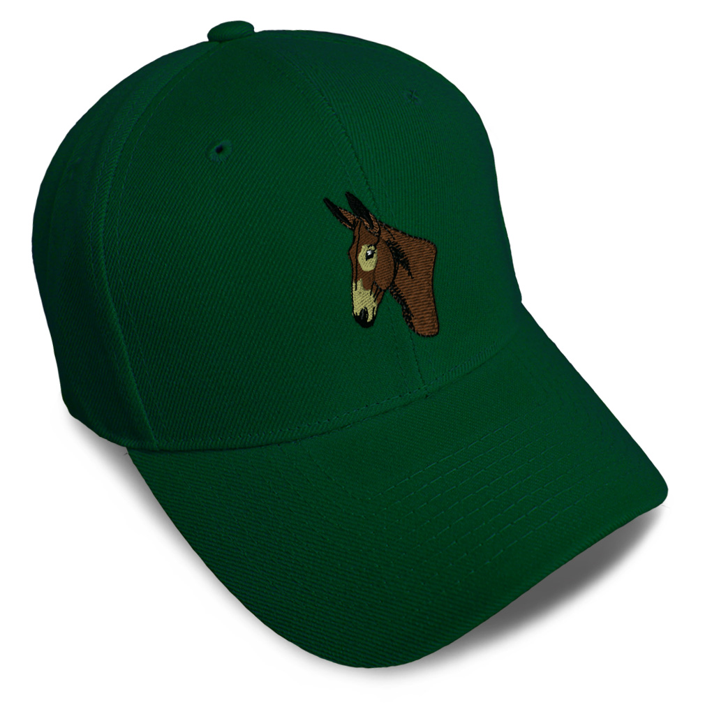 Baseball Cap Western Horse Donkey Head Acrylic Dad Hats for Men & Women 1 Size - Picture 10 of 41
