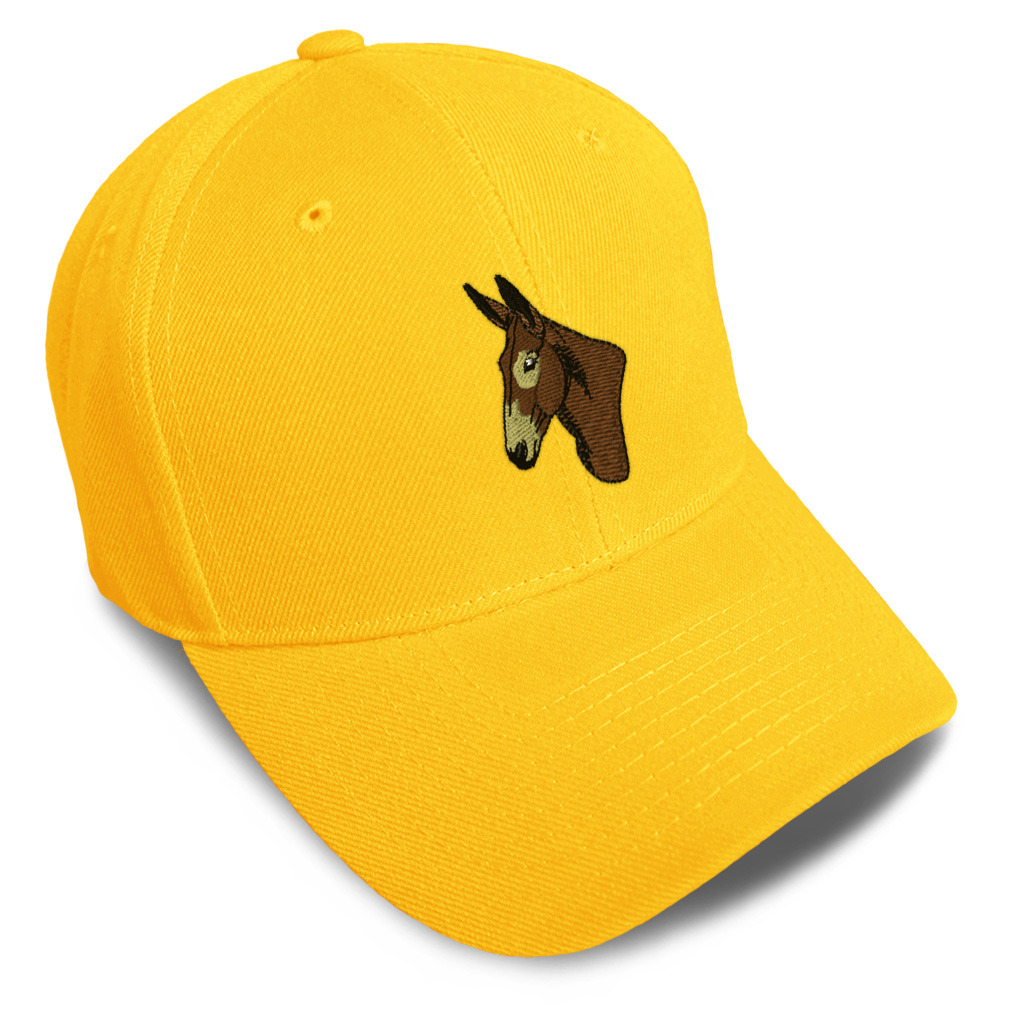 Baseball Cap Western Horse Donkey Head Acrylic Dad Hats for Men & Women 1 Size - Picture 40 of 41