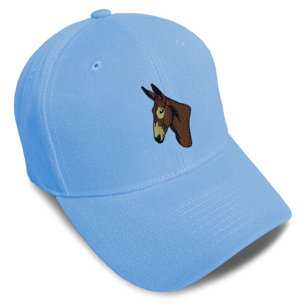 Baseball Cap Western Horse Donkey Head Acrylic Dad Hats for Men & Women 1 Size - Picture 20 of 41