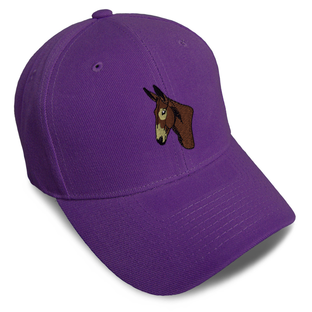 Baseball Cap Western Horse Donkey Head Acrylic Dad Hats for Men & Women 1 Size - Picture 26 of 41