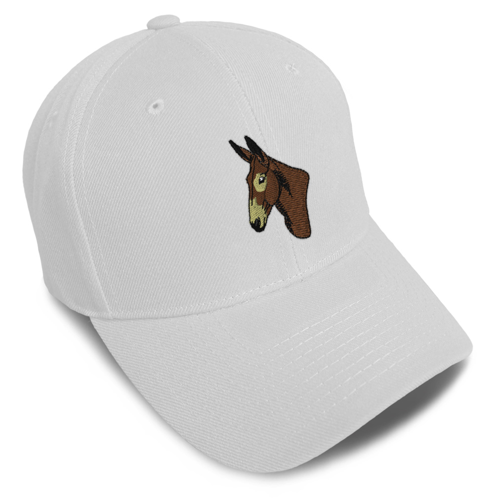 Baseball Cap Western Horse Donkey Head Acrylic Dad Hats for Men & Women 1 Size - Picture 34 of 41