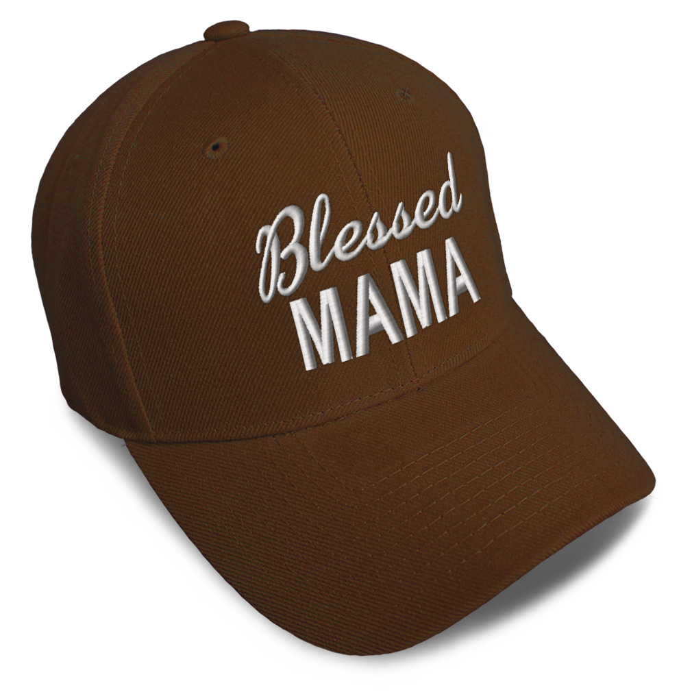 Baseball Cap Blessed Mama Acrylic Mommy Grateful Dad Hats for Men & Women 1 Size - Picture 8 of 43