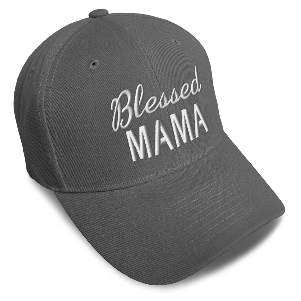 Baseball Cap Blessed Mama Acrylic Mommy Grateful Dad Hats for Men & Women 1 Size - Picture 38 of 43