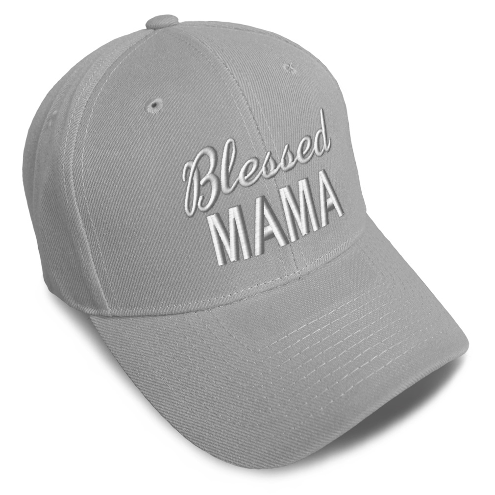 Baseball Cap Blessed Mama Acrylic Mommy Grateful Dad Hats for Men & Women 1 Size - Picture 12 of 43