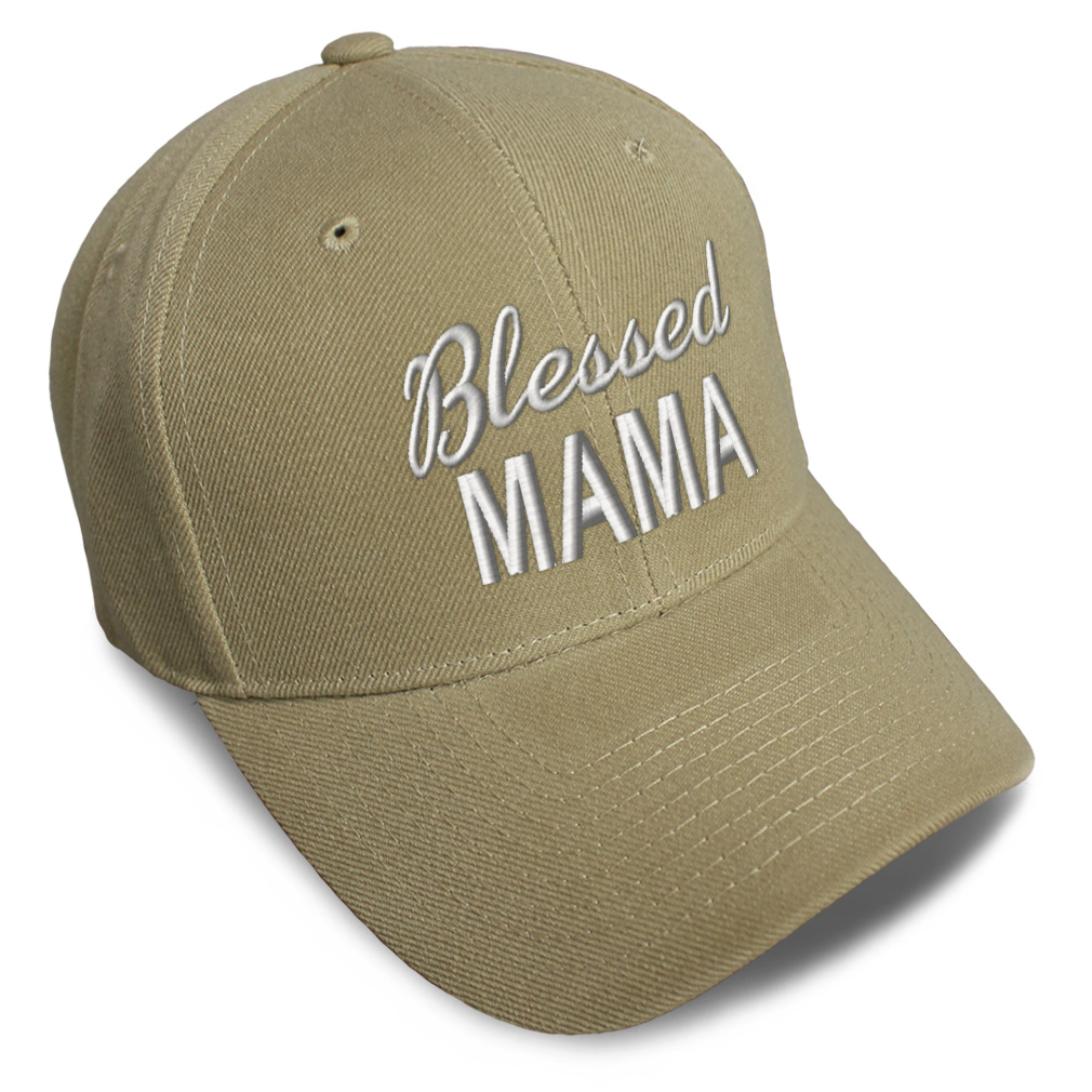 Baseball Cap Blessed Mama Acrylic Mommy Grateful Dad Hats for Men & Women 1 Size - Picture 16 of 43