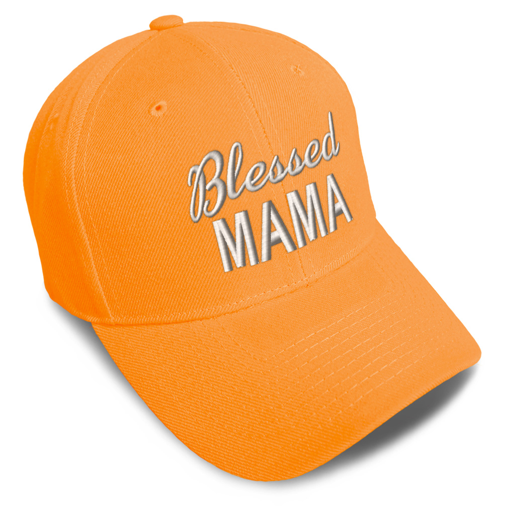 Baseball Cap Blessed Mama Acrylic Mommy Grateful Dad Hats for Men & Women 1 Size - Picture 24 of 43