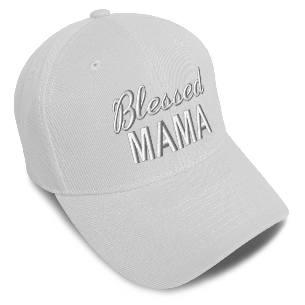 Baseball Cap Blessed Mama Acrylic Mommy Grateful Dad Hats for Men & Women 1 Size - Picture 34 of 43